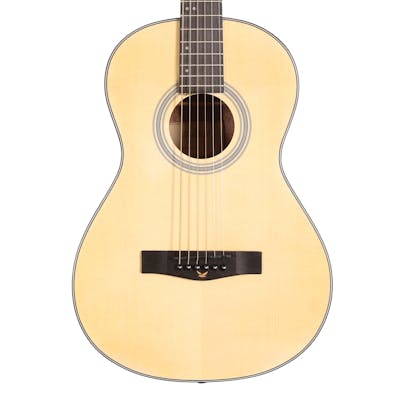 EastCoast P1 Classic Parlour Acoustic Guitar in Natural